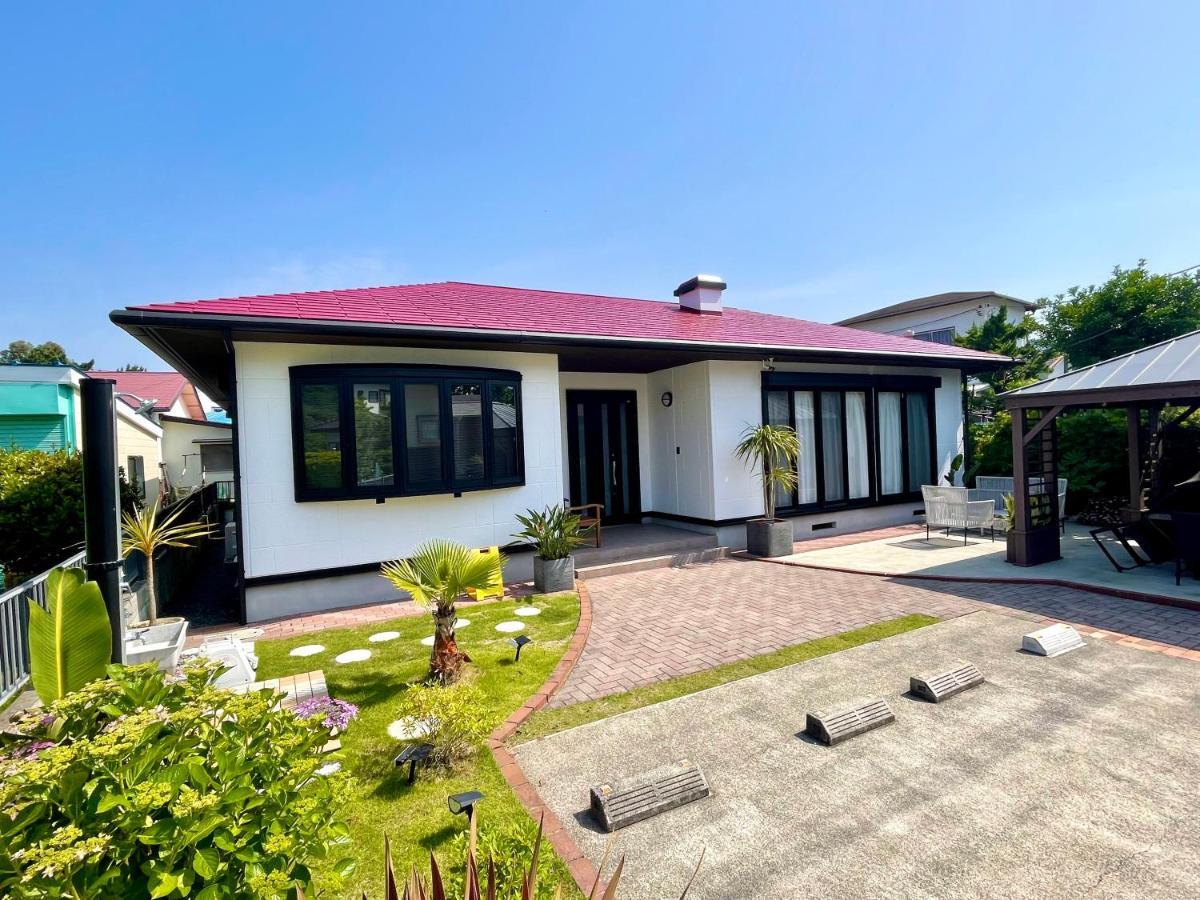 弓ヶ浜海水浴場徒歩1分! 一棟貸別荘! Yumigahama Beach House & Bbq! Minamiizu Dış mekan fotoğraf